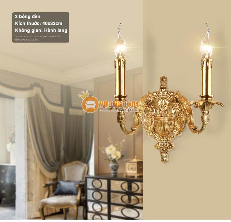 Đèn chùm đồng cao cấp phong cách Pháp abr176-4